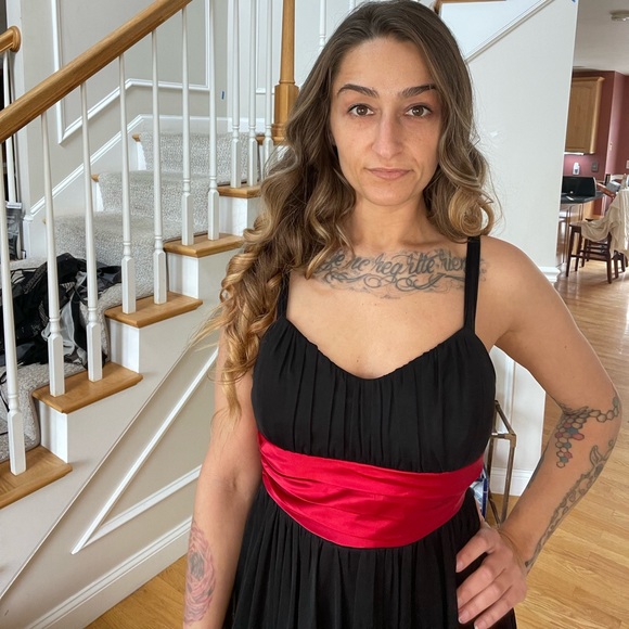 Trixxi Clothing Company Little Black Dress with Red Cache and Bow. - Picture 6 of 9